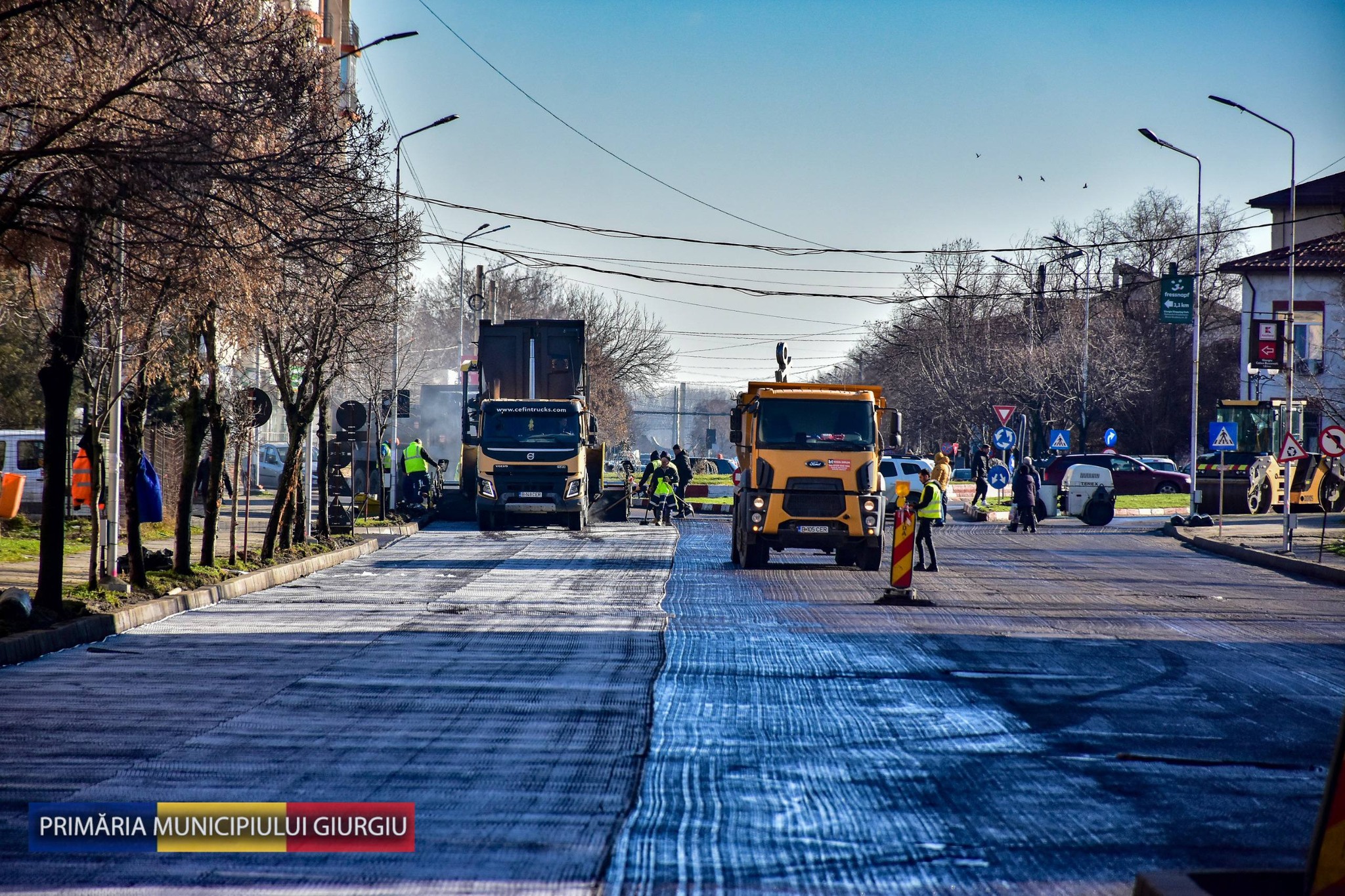 Lucrările de modernizare a infrastructurii rutiere din municipiu, finanțate prin Programul Național de Investiții ” Anghel Saligny” avansează