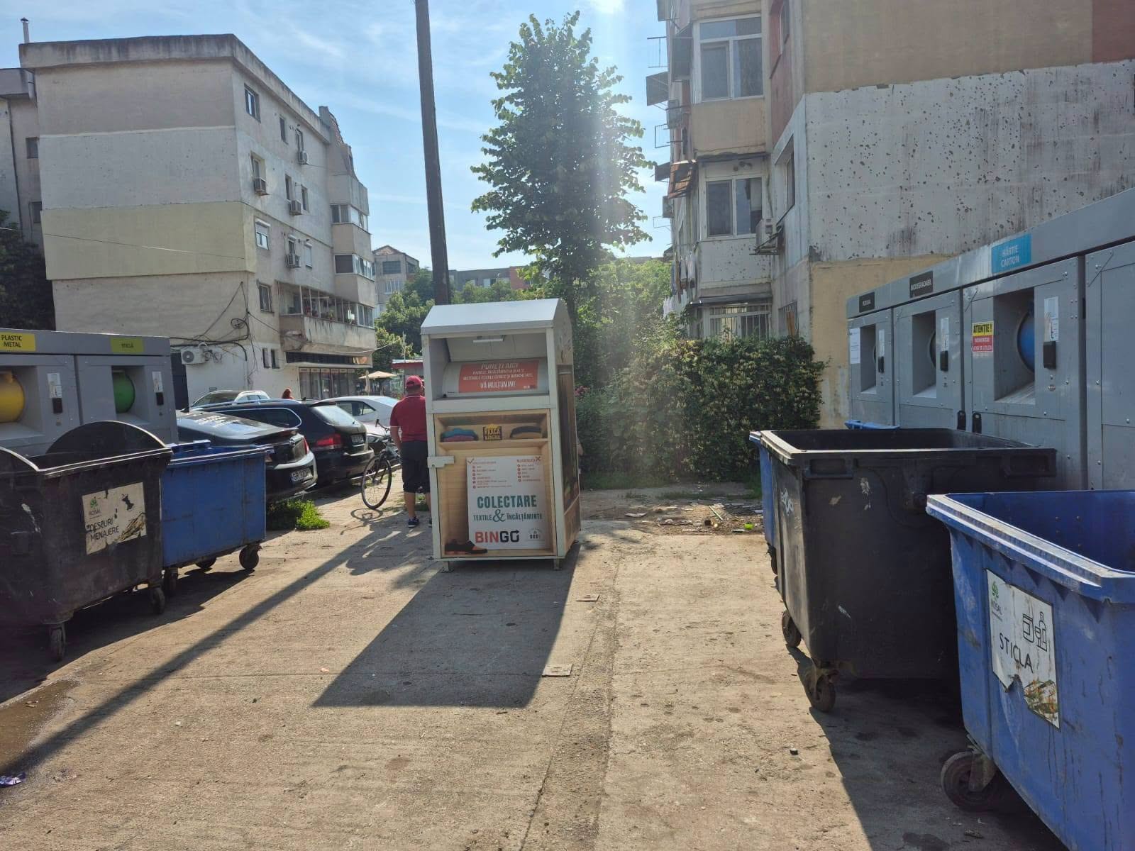Containere pentru textile și la Giurgiu